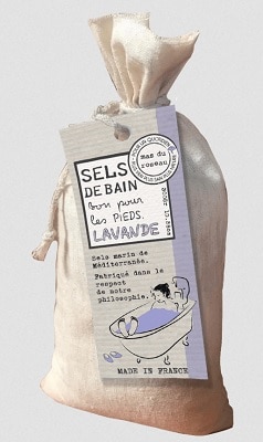 Sel de bain à la lavande - Sels marins de Méditérranée